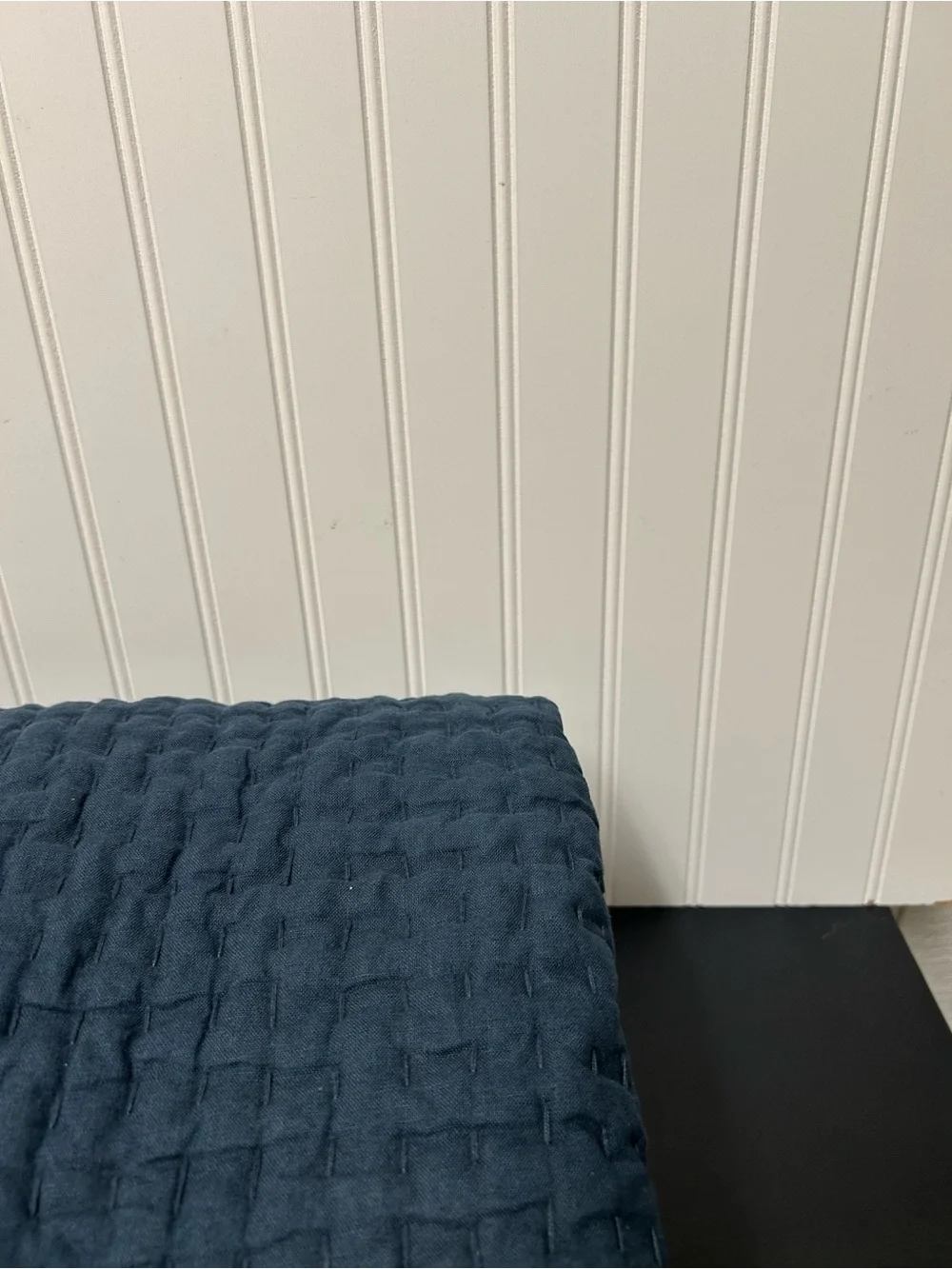 Pottery Barn pick stitch handcrafted quilt
